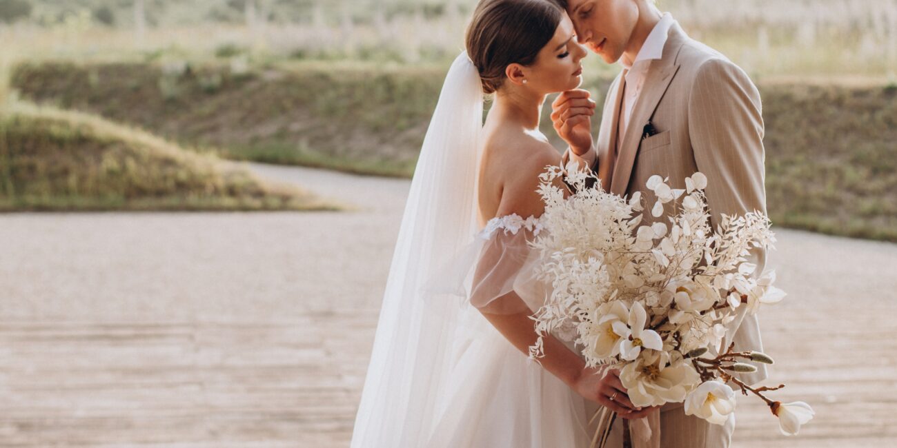 Brautpaar, Hochzeit, Natur