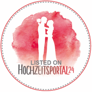 Siegel: Promise & Bloom Weddings, gelistet auf Hochzeitsportal24