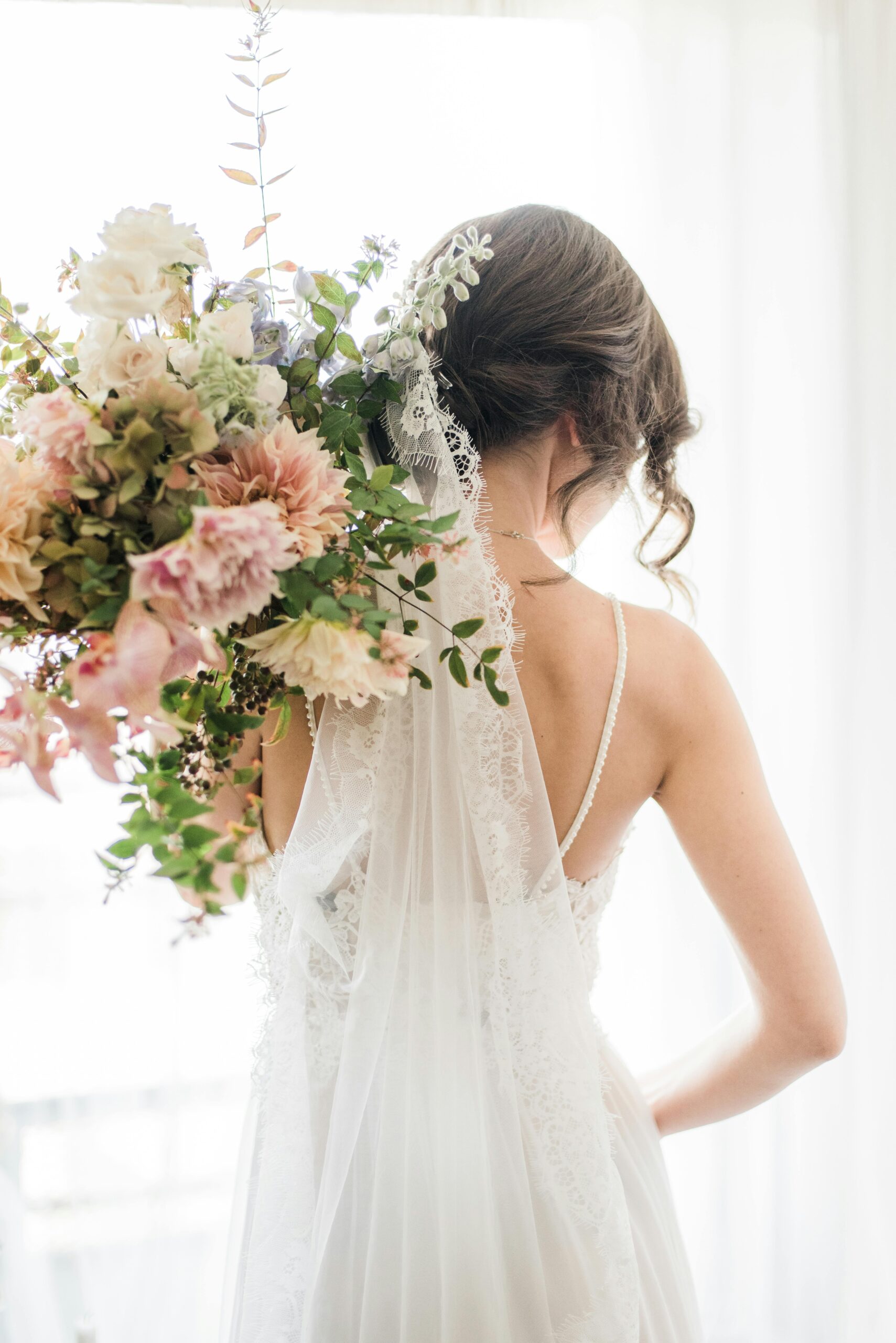 bride, dress